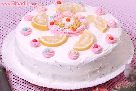  کیک لیمو و نارگیل