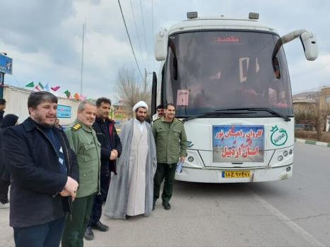 کاروان راهیان نور خلخال عازم جنوب کشور شد