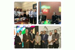 بازدید مدیران شبكه نسیم از پشت صحنه برنامه های این شبكه