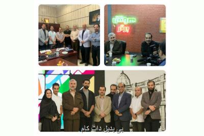 بازدید مدیران شبكه نسیم از پشت صحنه برنامه های این شبكه