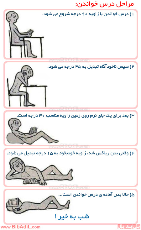 بی بدیل - مراحل درس خواندن